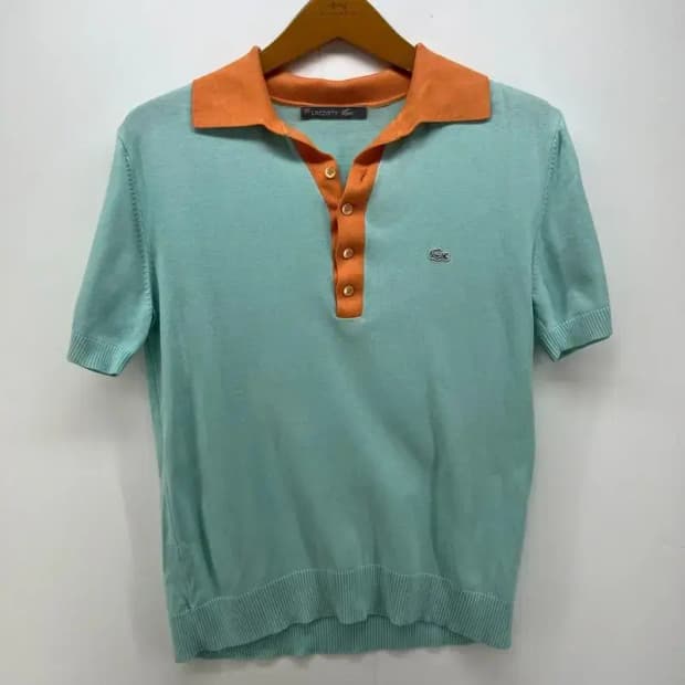 95 라코스테 남여공용 니트 카라티셔츠 반팔 빈티지