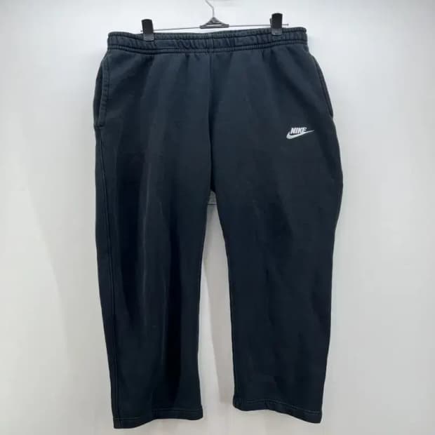 라지 나이키 스우시 블랙 트레이닝복 팬츠 바지