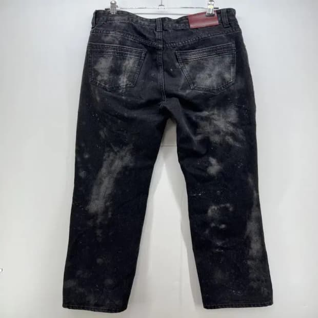 46 메종미네드 블랙 유니버셜 데님 팬츠 블랙