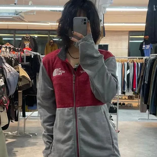 100 라지 노스페이스 2018 평창올림픽 집업 져지