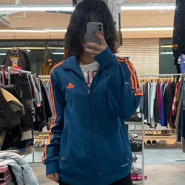 95 아디다스 트레이닝 트랙탑 져지 집업 청록