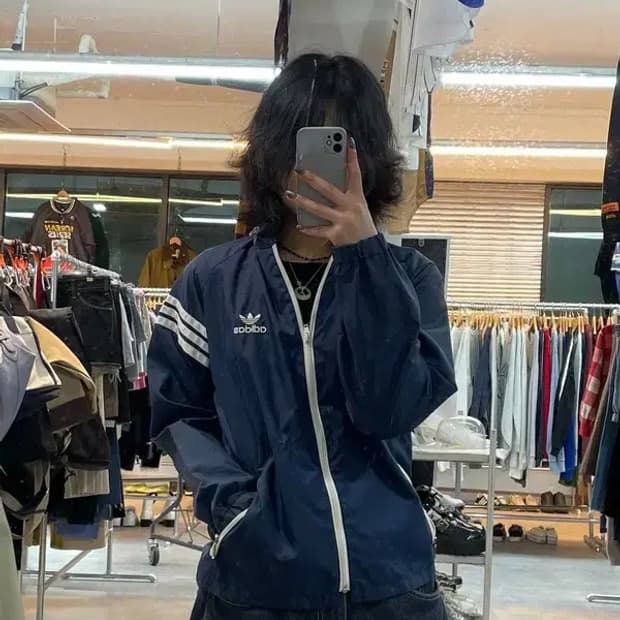 스몰 아디다스 오리지널스 올드스쿨 90s 윈드러너 바람막이 자켓