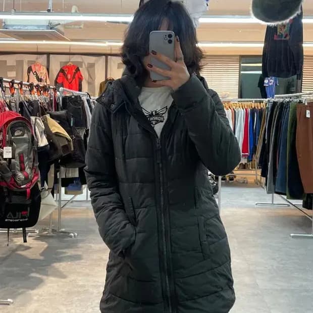 스몰 아베크롬비 앤 피치 여자 다운 롱 패딩