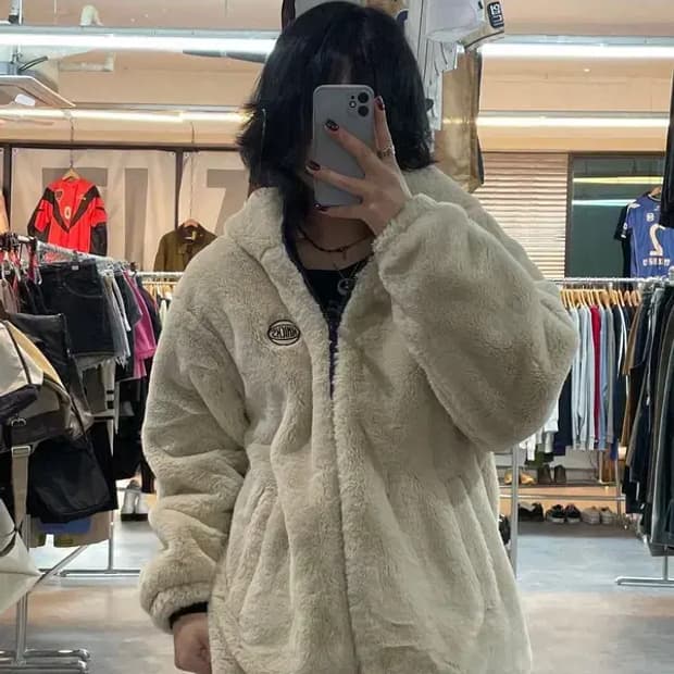 스몰 NBA 뉴욕 닉스 리버시블 퍼 후리스 후드 점퍼