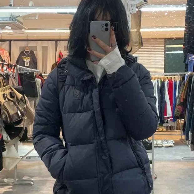 스몰 nba 블랙패치 다운패딩 점퍼