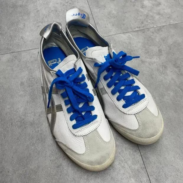 275 오니츠카 타이거 멕시코 66 화이트 퓨어 실버 스니커즈