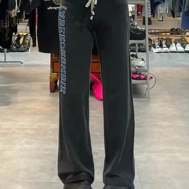 스몰 아베크롬비 피치 로고 트레이닝 팬츠