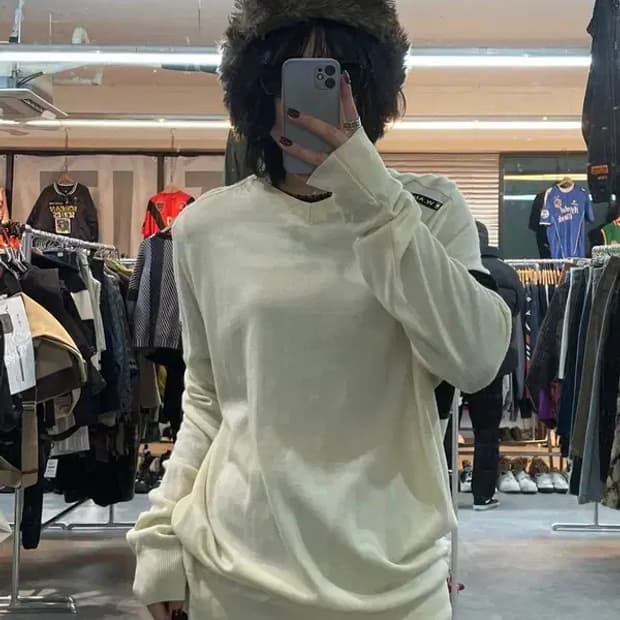 110 와이드앵글 골프 캐주얼 니트웨어 베이지