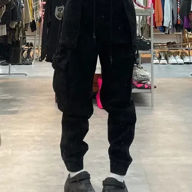 36 NBA 밑단 조거 입체포켓 데님팬츠