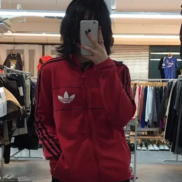 79 아디다스 오리지널스 다이버 져지 레드