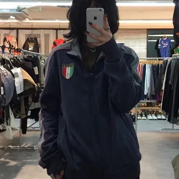 라지 푸마 올드스쿨 이탈리아 집업 자켓 트레이닝탑