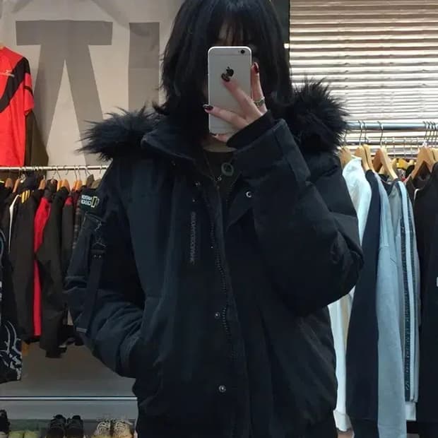 내셔널지오그래픽 타루가 덕 다운 숏 패딩