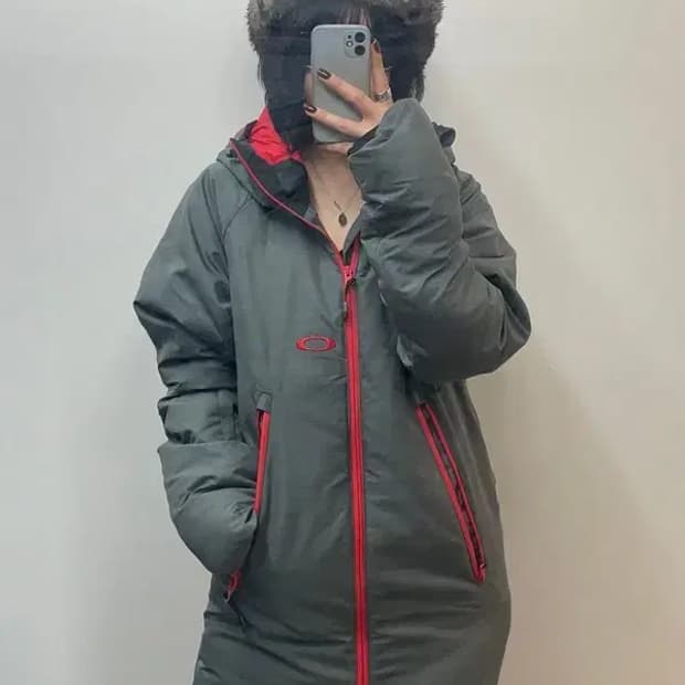 스몰 오클리 슬림핏 스키 보드복 덕다운 패딩 자켓