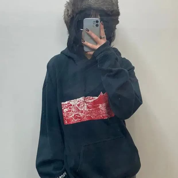 라지 언더커버 더 스페이스 널스 후디 블랙