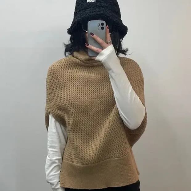 질스튜어트 여자 울 혼방 터틀넥 니트 스웨터