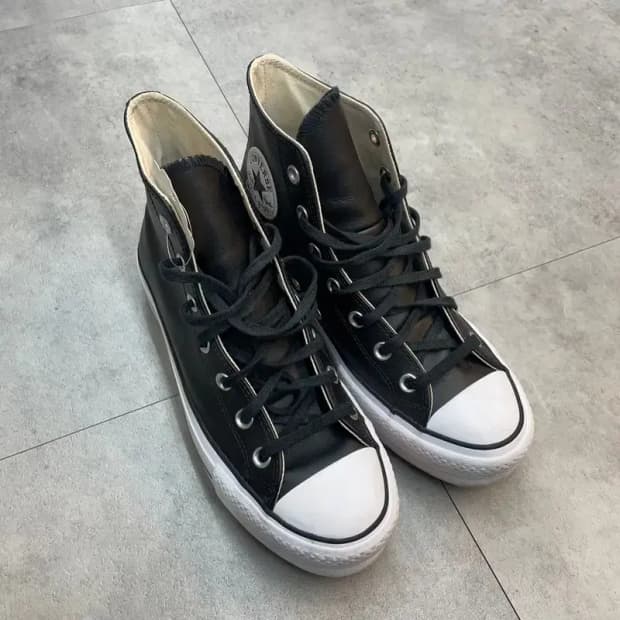 250 컨버스 척 테일러 올스타 리프트 하이 블랙 화이트