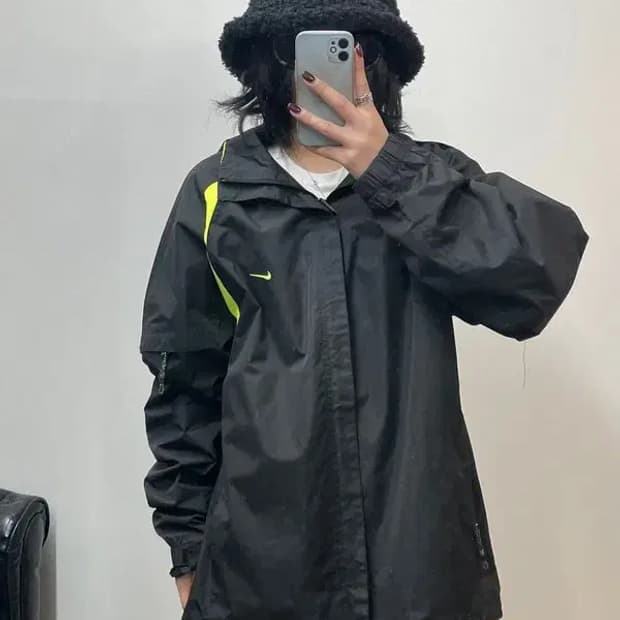 XL 90s 나이키 올드스쿨 acg 윈드러너 바람막이 자켓 블랙