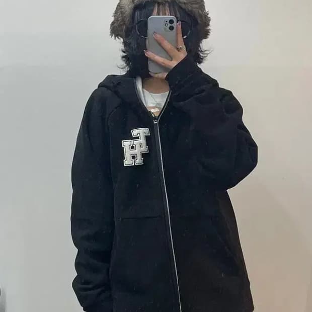 토트넘 핫스퍼 후드집업 티셔츠 블랙