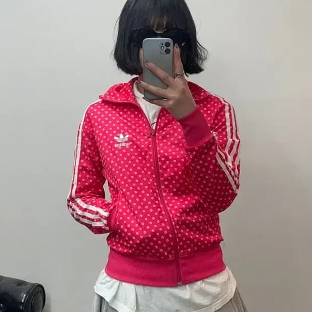 스몰 아디다스 오리지널스 키스마크 삼선져지