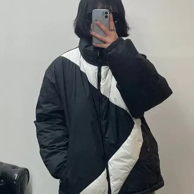 100 코닥 하이브 패딩 재킷다운