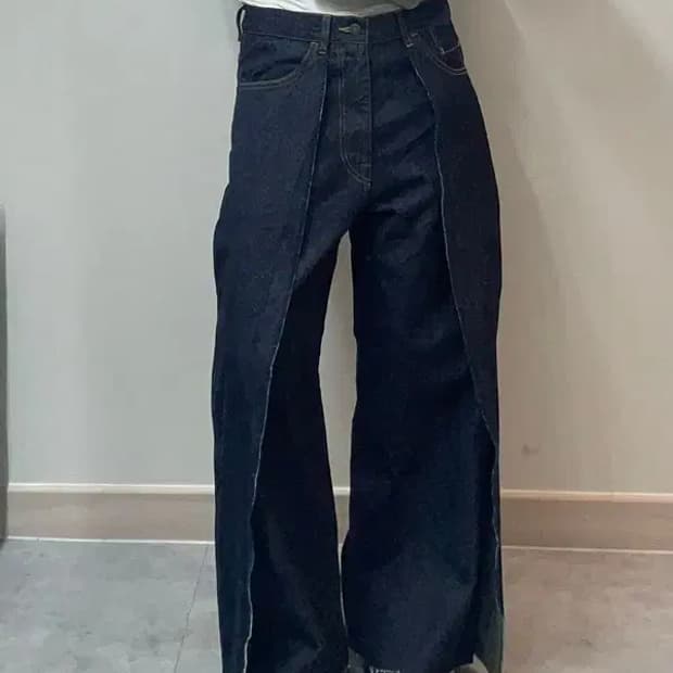 미디움 사스콰치패브릭스 랩 데님 팬츠 인디고 네이비