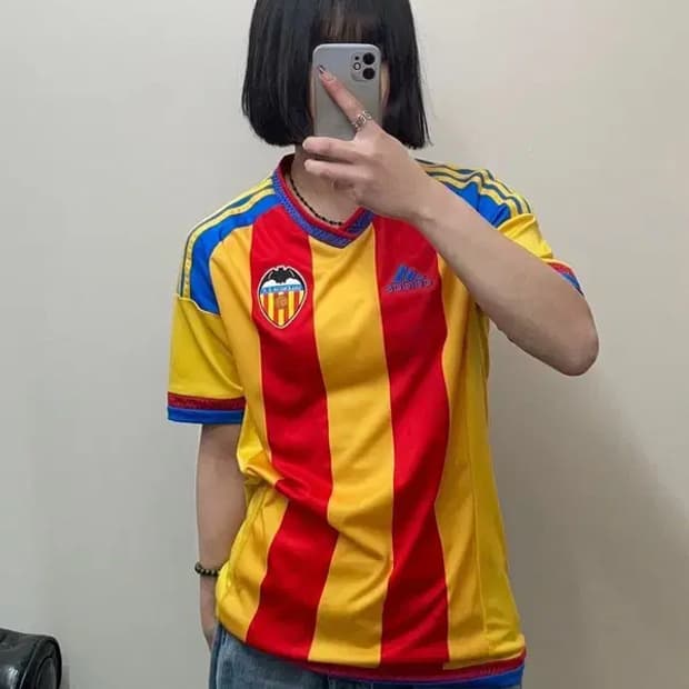 아디다스 발렌시아 CF 2015/2016 어웨이 풋볼 셔츠