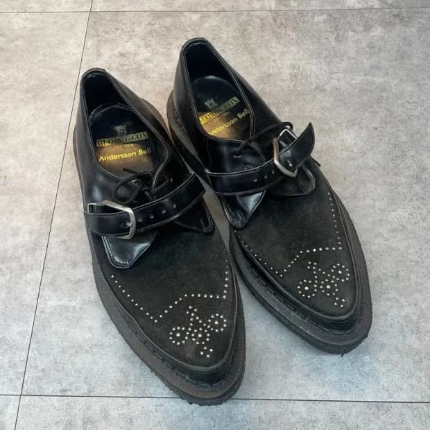 250 260 앤더슨벨 조지콕스 클리퍼 슈즈 블랙 로퍼