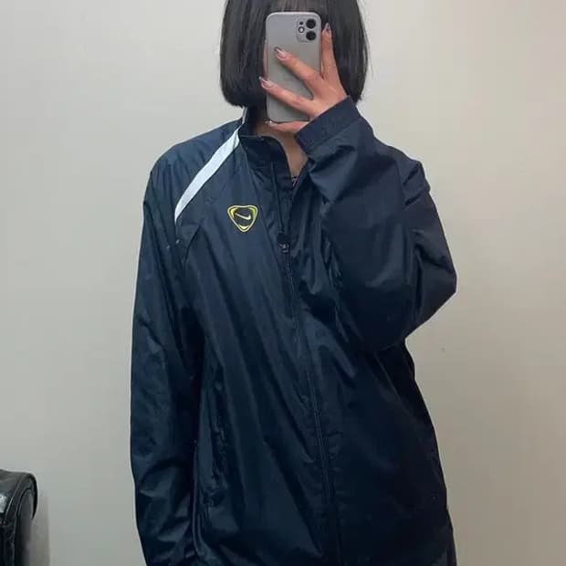 미디움 나이키 티엠포 윈드러너 바람막이 자켓 네이비