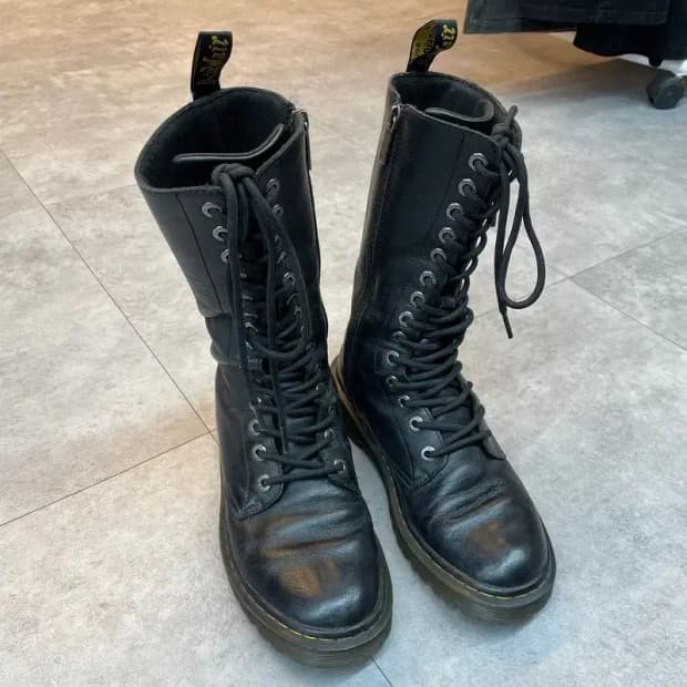 38 닥터마틴  1B60 벡스 블랙 롱부츠