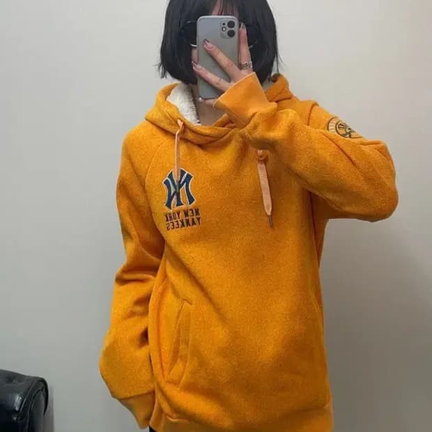 100 mlb 뉴욕양기스 기모 후드집업