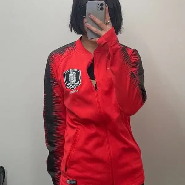 스몰 나이키 18-20 대한민국 국대 스쿼드 앤섬 트랙탑 축구집업