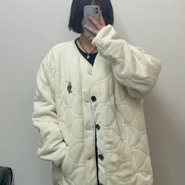 xxl 예일 누빔 깔깔이 패딩 자켓 빅사이즈