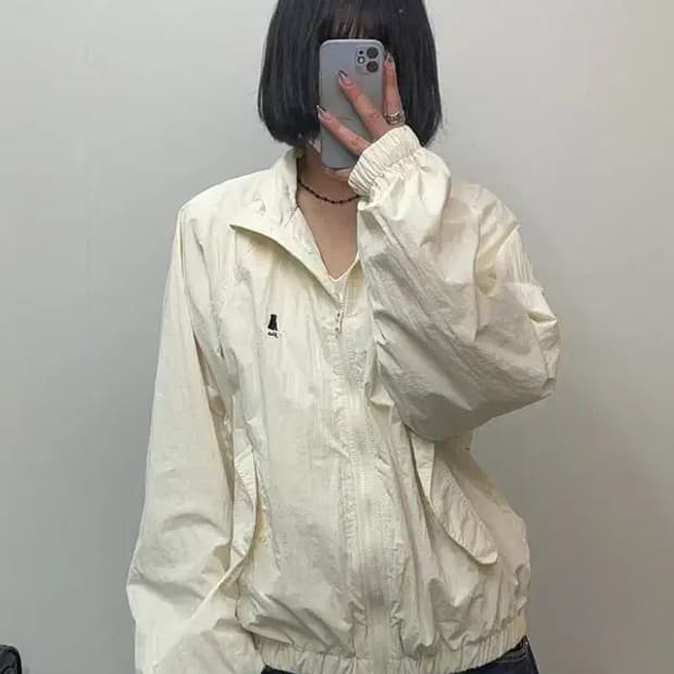 스몰 예일 스몰로고 윈드러너 바람막이 자켓