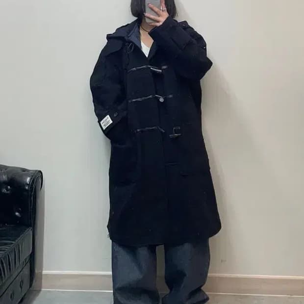 프리 스튜디오톰보이 토글버튼 후드 코트 자켓