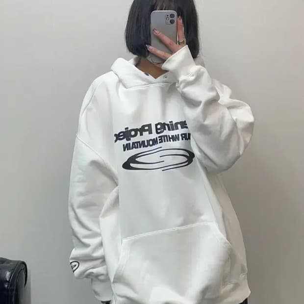 3사이즈 오프닝프로젝트 아이덴티티 후디 오프화이트