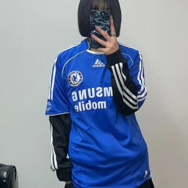 95 아디다스 첼시 06-08 노마킹 축구 올드 유니폼