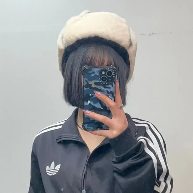 트루퍼햇 군밤모자 털모자 방한 귀도리 스웨이드