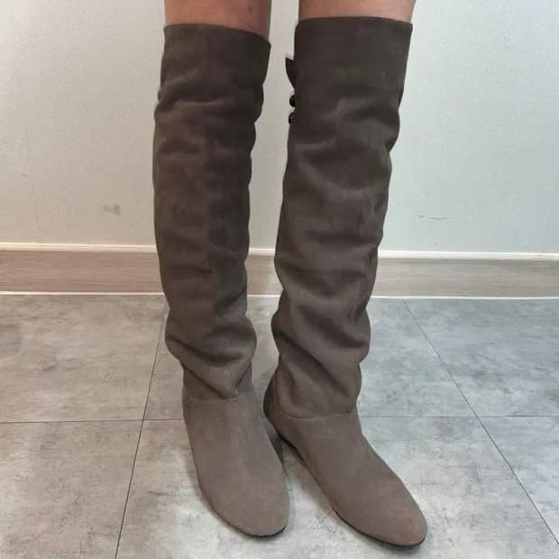 250 스티브 매든 스웨이드 롱 부츠 그레이