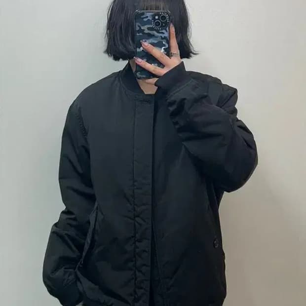 105 시리즈 에피그램 신슐레이트 블루종 자켓 블랙