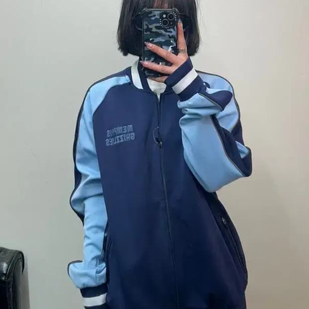 XL NBA 멤피스 그리즐리스 봄 져지 집업 네이비