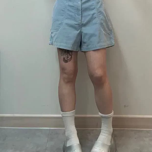 16 봄 파타고니아 코듀로이 쇼츠 반바지 라이드 블루