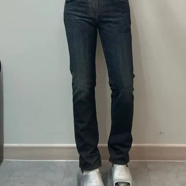 28 리바이스 511 블랙진 워싱 데님 팬츠