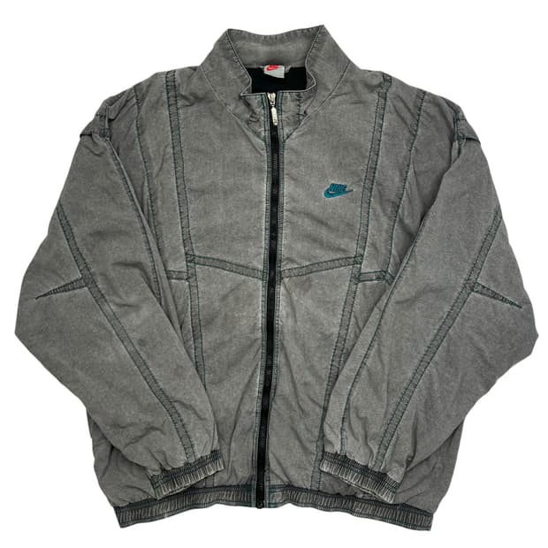 90s 나이키 올드스쿨 빅 로고 그레이 바람막이 XL 