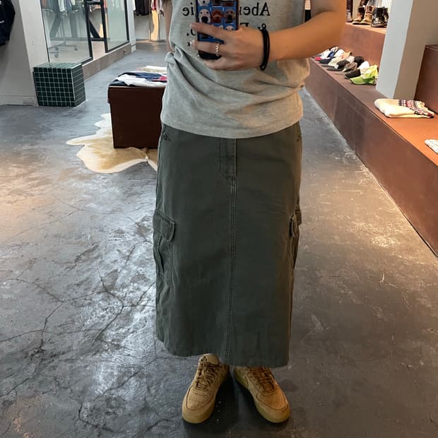 폴로 랄프로렌 포켓 카고 롱 스커트 H12