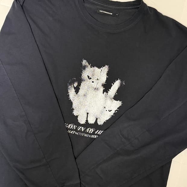 해칭룸 VTG 고스트캣 롱슬리브