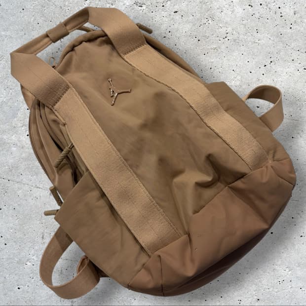 조던 알파 미니 백팩 가방 베이지