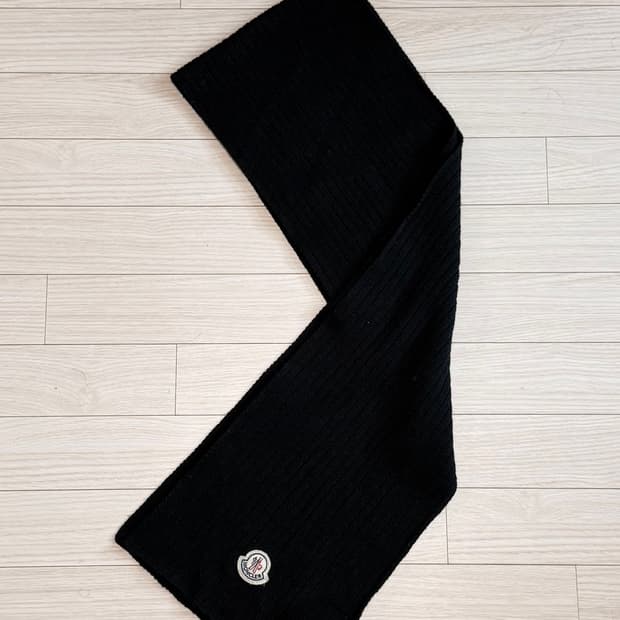 (OS)몽클레어 울 머플러 블랙