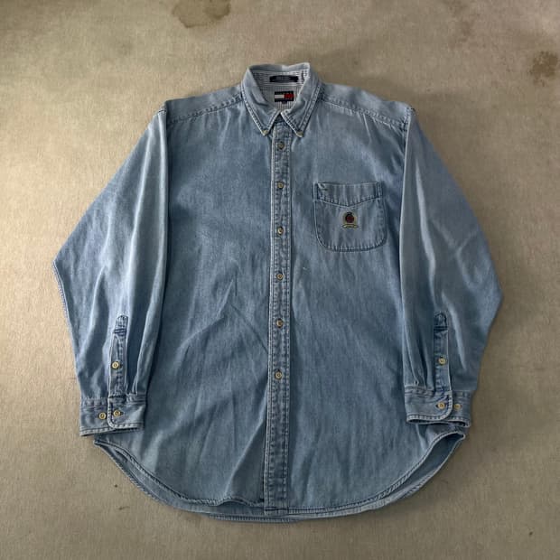 105 타미힐피거 데님 워크 셔츠