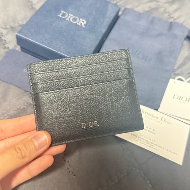 디올 오블리크 그래비티 카드지갑 블랙