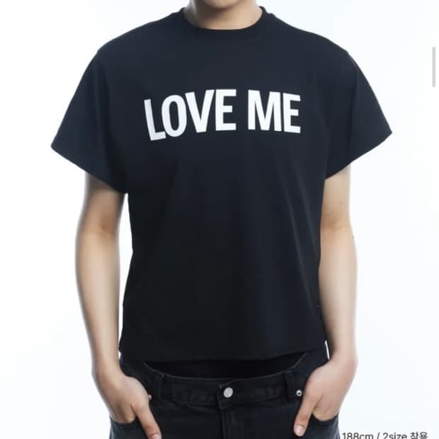 톰스벌스데이 러브미 티셔츠 블랙 2사이즈
